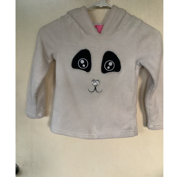 Isaac Mizrahi Other - Girls Isaac Mizrahi White Fleece Panda Hoodie Size 6